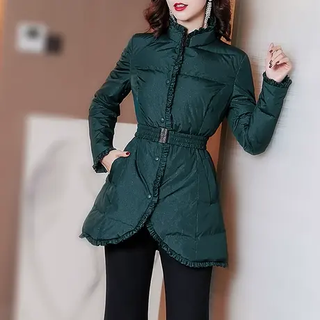 首尚格释轻薄羽绒服女短款小个子2023新款时尚修身白鸭绒薄款外套图片