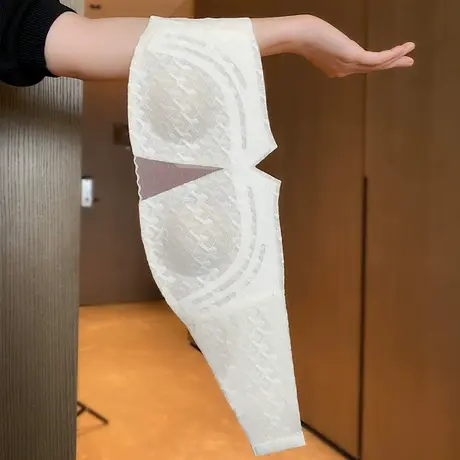 超薄内衣女夏大胸显小防滑无肩带胸罩无钢圈软支撑防下垂文胸套装图片