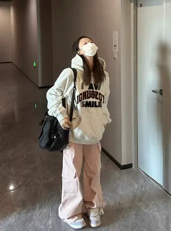 银狐绒连帽卫衣女秋冬2024爆款美式复古宽松小个子oversize外套潮图片