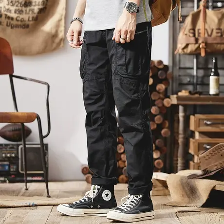 Modi Nick/摩帝尼克裤子男潮流百搭男士工装裤直筒潮流束脚休闲裤商品大图