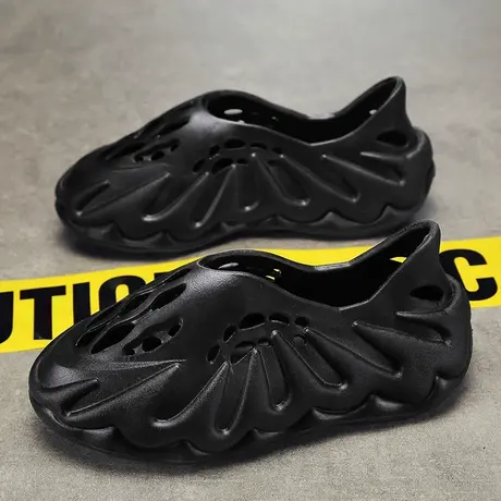 雨鞋男款2023新款夏季水鞋雨凉鞋男士防水鞋劳保雨靴厨房防滑胶鞋商品大图