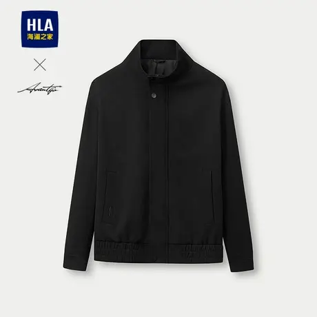 HLA/海澜之家轻商务时尚系列夹克25春秋新立领通勤干练气质外套男图片