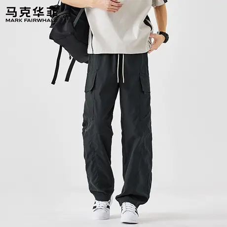 马克华菲美式工装伞兵裤男士秋季宽松直筒休闲裤户外登山长裤子X图片