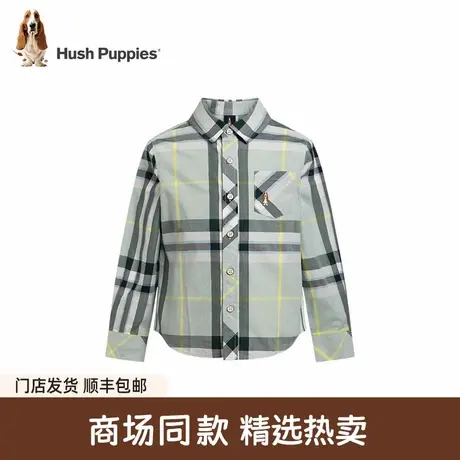 【商场同款】暇步士童装男童衬衫春秋新品大童学院风格纹儿童衬衣商品大图