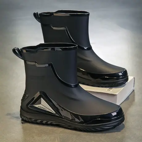 2023新款劳保雨鞋男款短筒后厨房防水防滑工作鞋软底雨靴男士水鞋商品大图