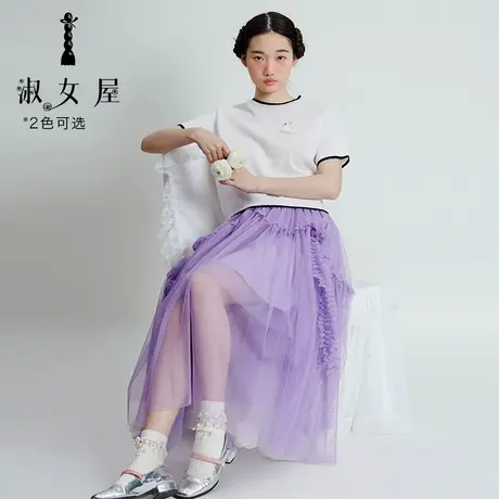 淑女屋官方旗舰店天鹅湖圆领毛衣图片