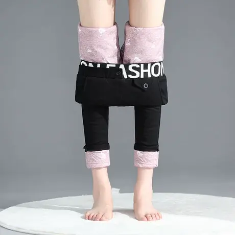 羽绒裤女棉裤加厚打底裤外穿秋冬季显瘦紧身修身小脚高腰魔术靴裤图片