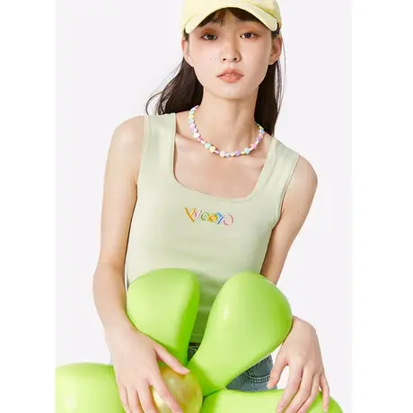 吊带小背心春夏针织衫毛衣内搭打底衫女美背外穿运动无袖短款上衣商品大图