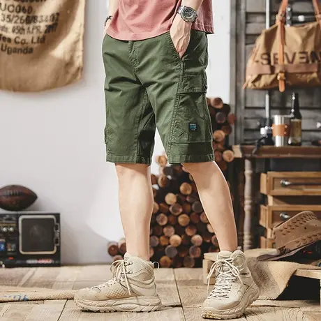 Modi Nick/摩帝尼克男士休闲工装裤宽松潮流大码短裤百搭五分裤男商品大图