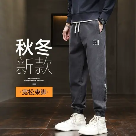 冬季秋冬款日系束脚工装休闲裤男士宽松春季港风潮牌男裤子春秋款商品大图