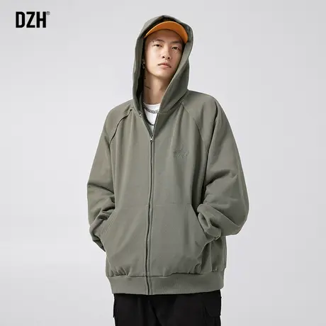 男士重磅开衫卫衣男休闲外套男款秋季潮流百搭男装2023新款情侣款图片