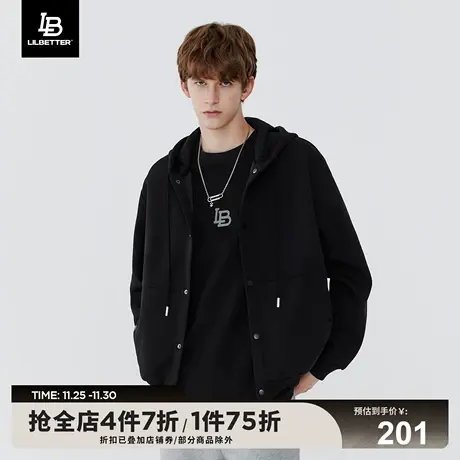 Lilbetter男士外套秋冬季开衫卫衣运动情侣装美式夹克加绒上衣潮商品大图