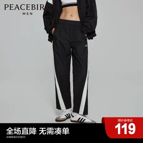 【AIRxPEACE】太平鸟男装everlast联名休闲撞色直筒裤BGD2104图片