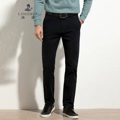 浪登2023秋冬新款休闲裤商务直筒工装西裤长裤男亲肤微弹商品大图