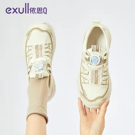 依思q老爹鞋女秋2024新款厚底轻便百搭休闲鞋跑步运动老爹鞋女商品大图