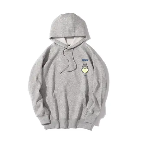 秀洛像素风卫衣宫崎骏龙猫周边衣服卡通动漫连帽套头衣服加绒外套商品大图