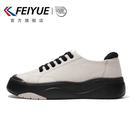 feiyue/飞跃帆布鞋女春季款透气云朵鞋厚底增高休闲鞋783商品大图