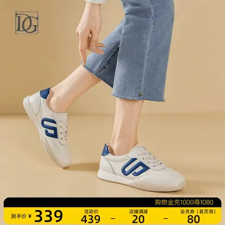 【商场同款】真皮小白鞋女平底鞋2025新款百搭牛皮休闲运动休闲鞋图片