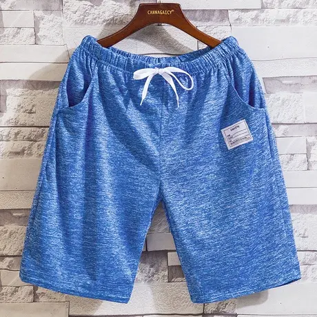 短裤男夏季休闲五分裤潮流宽松运动冰丝薄款沙滩裤男士七分中裤子商品大图