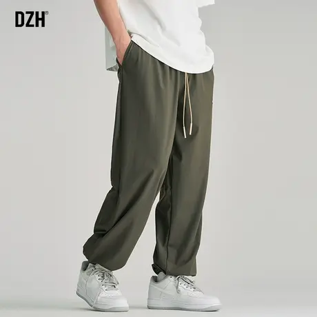 男士垂感冰丝裤子男夏季薄款速干裤男款男式休闲裤宽松束脚裤夏裤商品大图