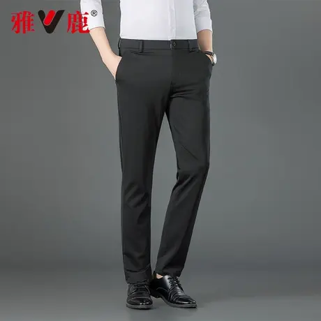 含桑蚕丝雅鹿2025夏季新款休闲西裤裤男士舒适薄款百搭休闲长裤子商品大图