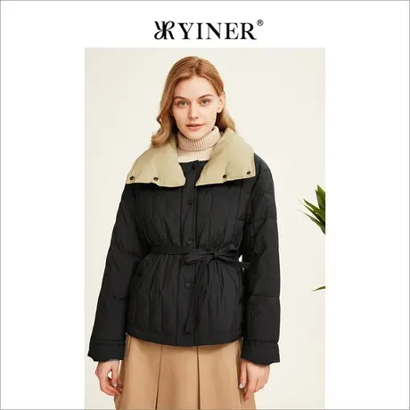 YINER音儿女装2022冬季新款羽绒服8C62508476商品大图