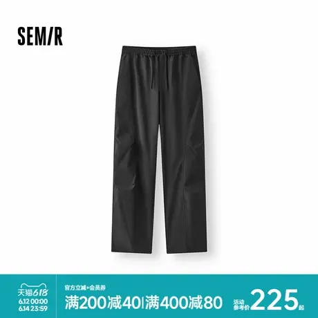 [商场同款]森马休闲裤男2025夏季新款宽松直筒裤工装伞裤薄27125商品大图