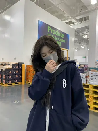 美式复古卫衣外套ins潮大码薄款连帽ulzzang休闲小众街头风上衣女商品大图