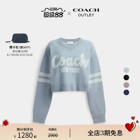 COACH/蔻驰奥莱女士短摆COACH毛衣商品大图
