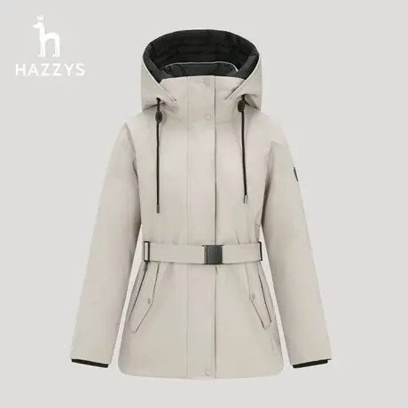【商场同款】Hazzys哈吉斯休闲户外羽绒服女冬季新款鸭绒宽松外套图片