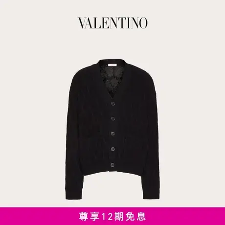【24期免息】华伦天奴VALENTINO男士V标志羊毛开衫商品大图