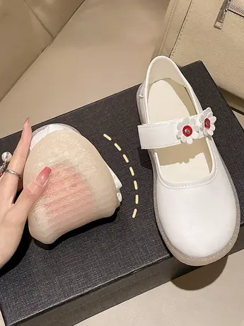 不累脚护士鞋2023年春秋季新款平底防滑厚软底舒适魔术贴小白鞋子商品大图