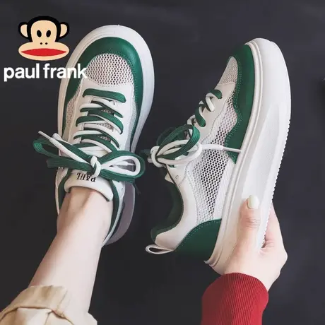 大嘴猴女鞋2023夏季新款网面透气小白鞋百搭夏款休闲跑步板鞋子女商品大图