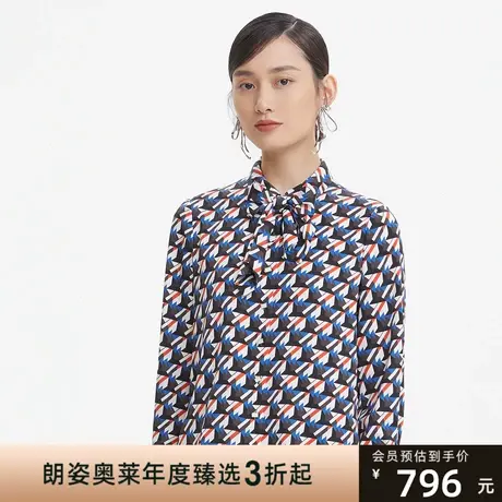 朗姿通勤风职业感衬衫线下商场同款商品大图