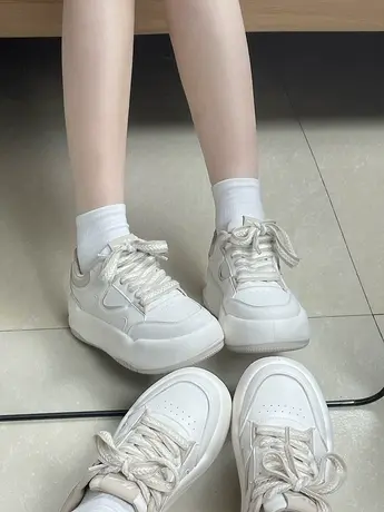 回力女鞋小白鞋2023春秋季新款厚底爆款运动休闲鞋百搭潮流板鞋子图片
