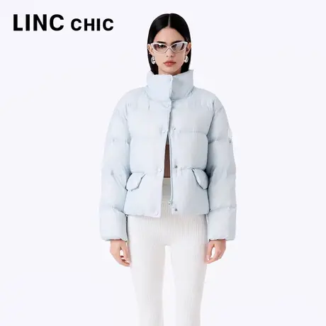 LINCCHIC金羽杰羽绒服女2023秋冬新品轻体泡芙超轻加厚短款面包服商品大图