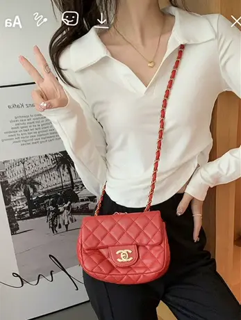 翻领白色长袖t恤女2023早秋季新款设计感小众短款上衣内搭打底衫商品大图