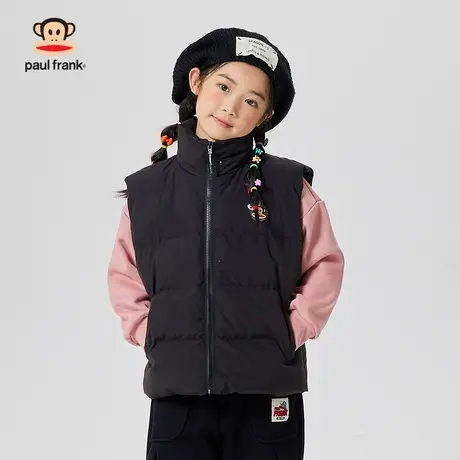 大嘴猴童装男童保暖棉袄2023秋冬新品女童中大童短款休闲棉马甲图片