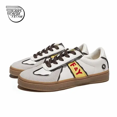 feiyue/飞跃德训鞋女鞋2024秋季新款时尚拼接板鞋街头复古休闲鞋商品大图