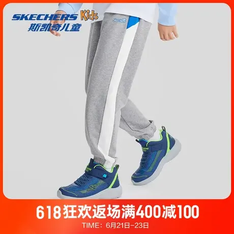 Skechers斯凯奇童装男童针织长裤夏季新款束脚裤儿童休闲运动裤商品大图