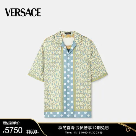 【新年礼物】 VERSACE/范思哲 男士Versace Allover真丝衬衫商品大图