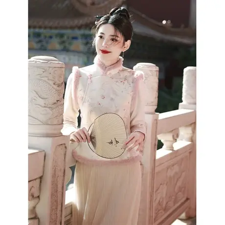 新中式国风冬装马甲女新款2023秋冬季爆款超好看小香风马夹小个子商品大图