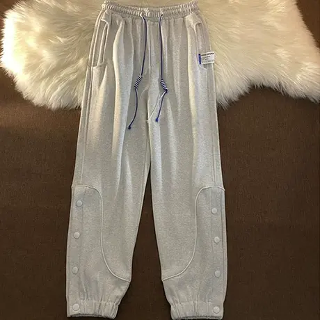 哈伦裤子女2021春秋宽松小个子高腰直筒显瘦外穿运动束脚裤潮ins图片