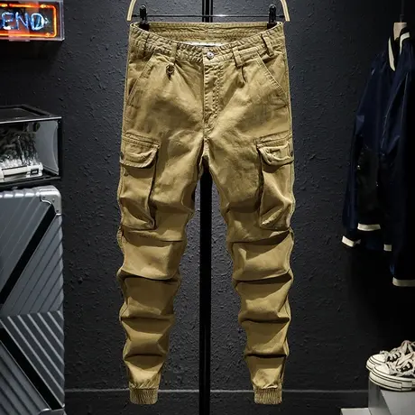 春秋季工装裤男韩版潮流休闲裤修身束脚潮牌美军ins百搭长裤子男商品大图