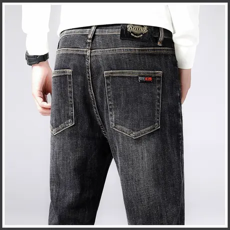高级感男裤子2023年新款春秋款休闲裤牛仔长裤直筒宽松秋季秋冬款商品大图