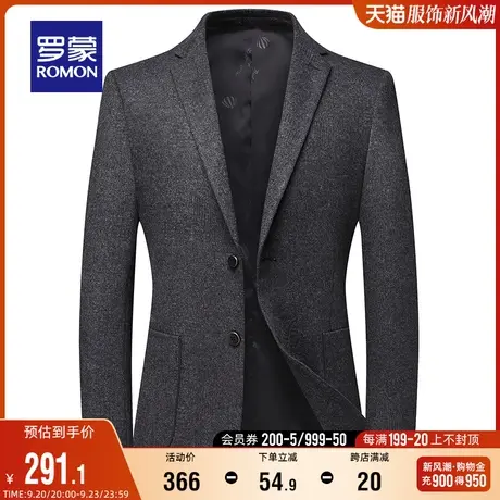 罗蒙男士休闲西服2023秋季新款中青年商务职业工装单西外套西装男图片
