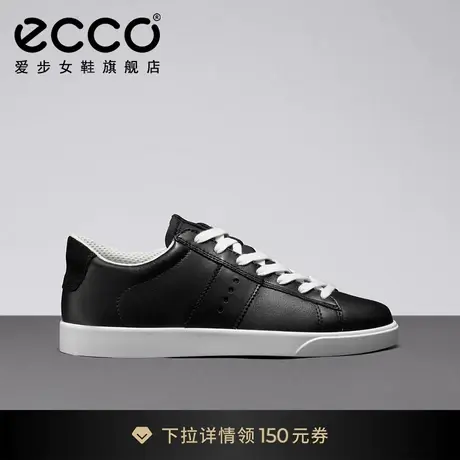 ECCO爱步休闲板鞋女 百搭真皮运动休闲鞋透气舒适 街头轻巧212803商品大图