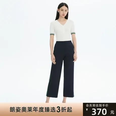 LANCY/悦朗姿新款夏季休闲裤子女高腰垂感运动薄款商场同款商品大图