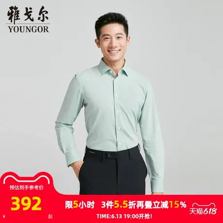 【商场同款】雅戈尔男士长袖衬衫春秋新款官方商务休闲长袖衬衫男商品大图