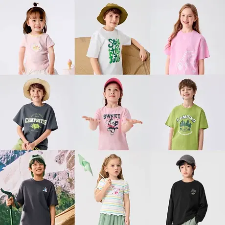 巴拉巴拉童装儿童短袖t恤男童夏装宝宝上衣女童纯棉打底衫中大童商品大图